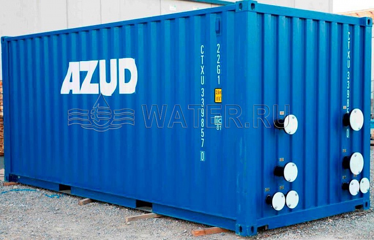 контейнерное исполнение установки байпасной фильтрации оборотной воды и фильтрации подпиточной воды оборотной системы